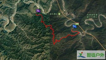 河北省保定市野三坡周围徒步登山路线及轨迹图总结